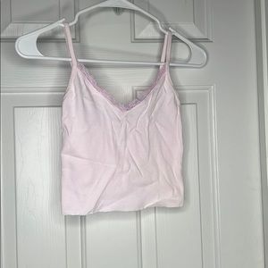 RARE BRANDY MELVILLE PINK LACE NICOLETTE TANK💗
